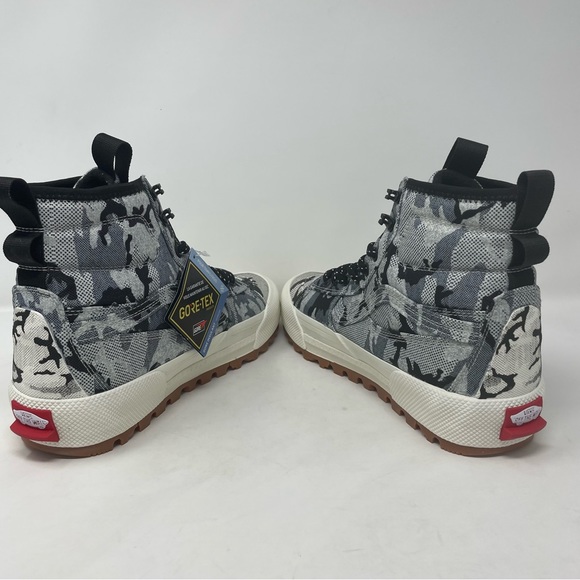 New Vans SK8-HI Gore-tex Mte-3 'Gray Black White' VN0A5I11COI Mens Sz 9 - Picture 6 of 11